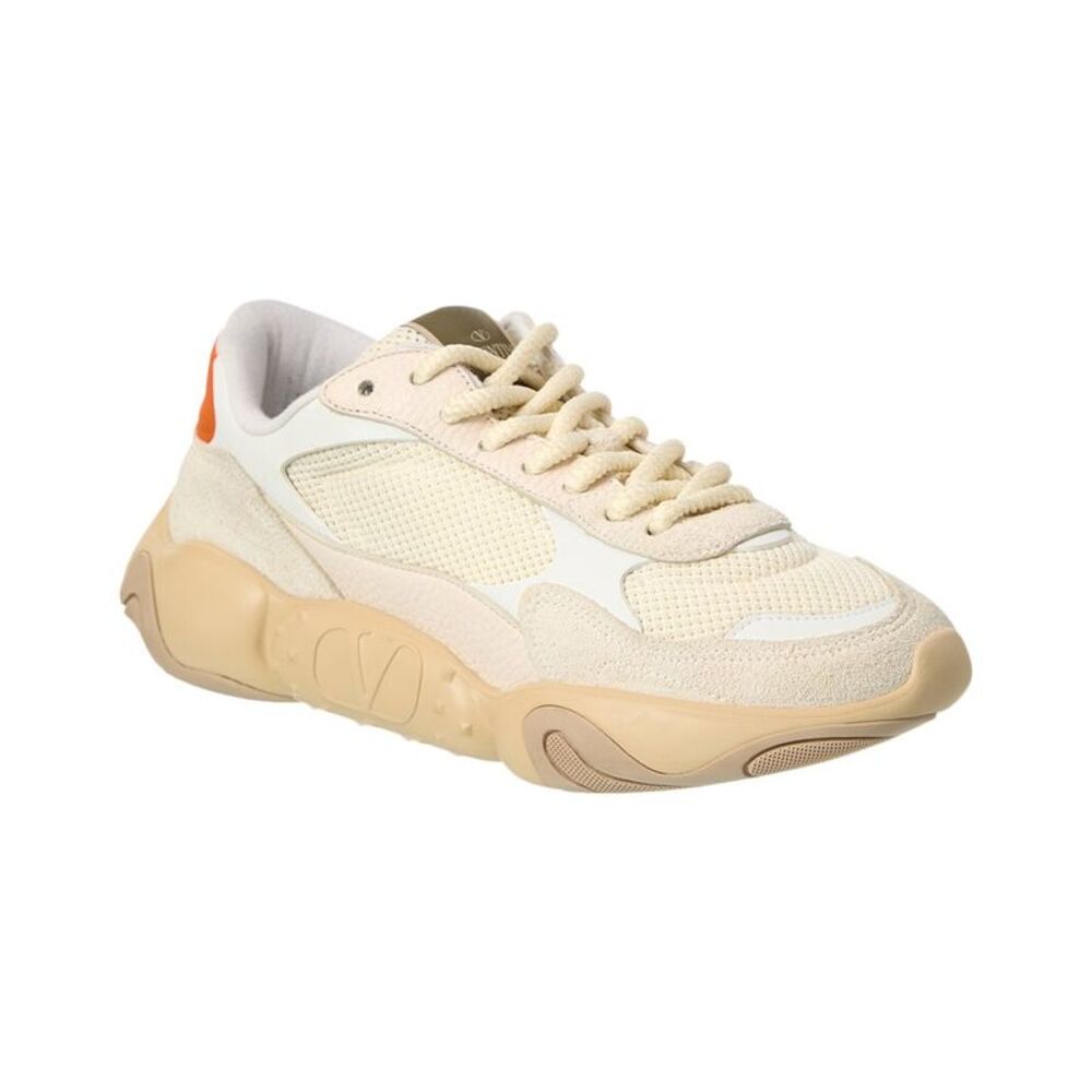 Valentino Vlogo Mesh & Leather Sneaker